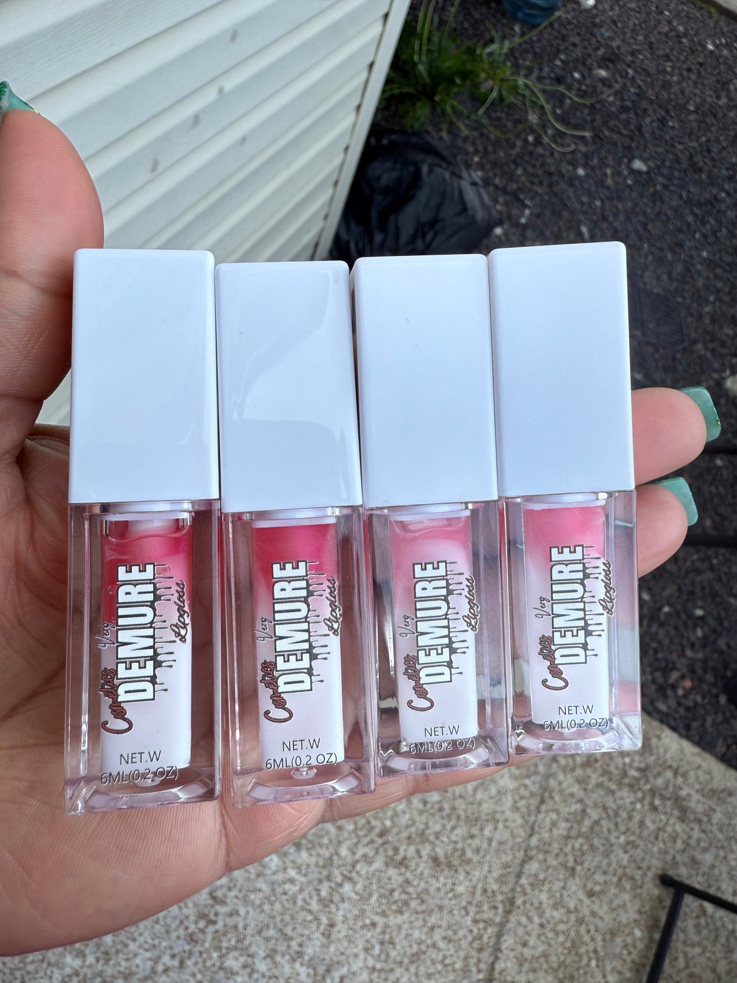 Strawberry Shortcake Gloss – Hydrating red and white Lip Gloss with Sweet Shine | Very Demure Cosmetics