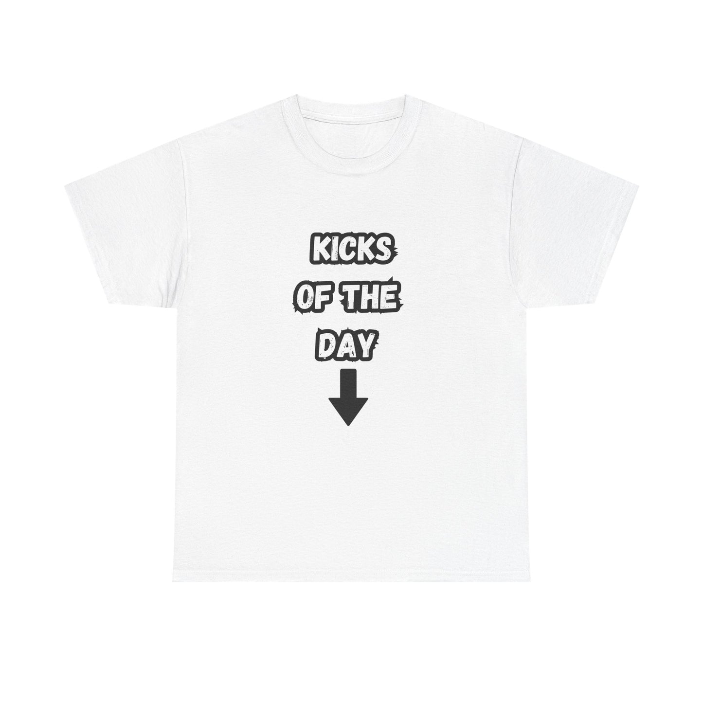 Unisex kicks of the day white Cotton Tee