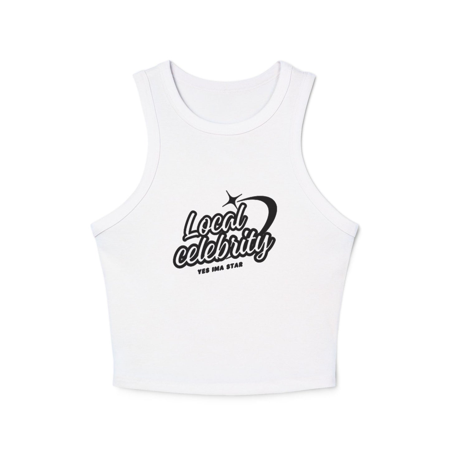 Local Celebrity Racer Tank Top | Trendy Casual Wear, Summer Top, Gift for Her, Fitness Apparel, Travel Outfit