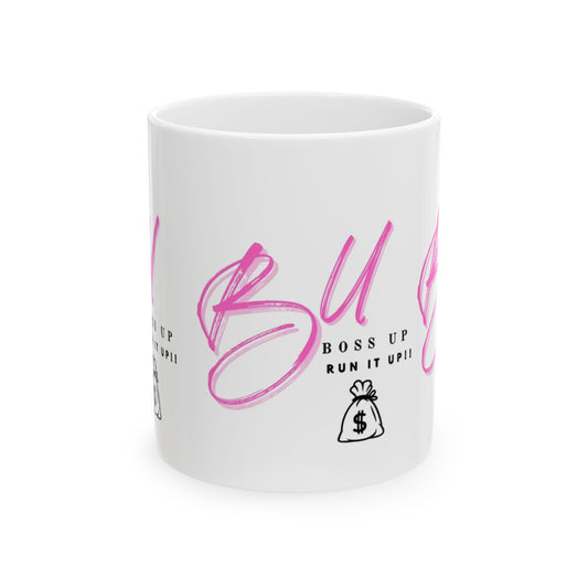 Boss up  Mug, Inspirational Gift for Entrepreneurs, Motivational Coffee Cup, Unique Office Decor, Boss Up