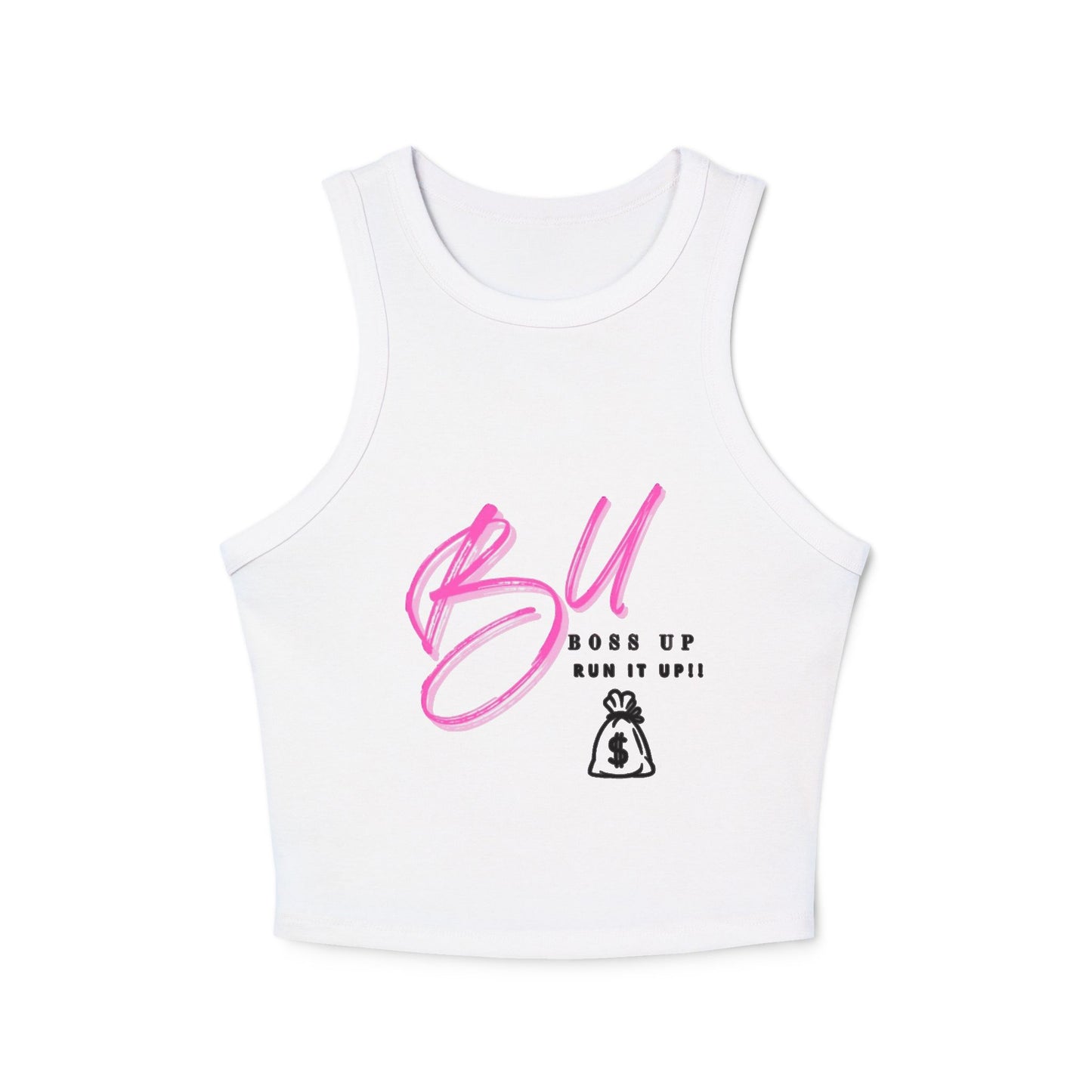 Boss up Stylish Women's Crop Tank, Casual Summer Wear, Workout Top, Layering Piece, Ideal Gift for Her