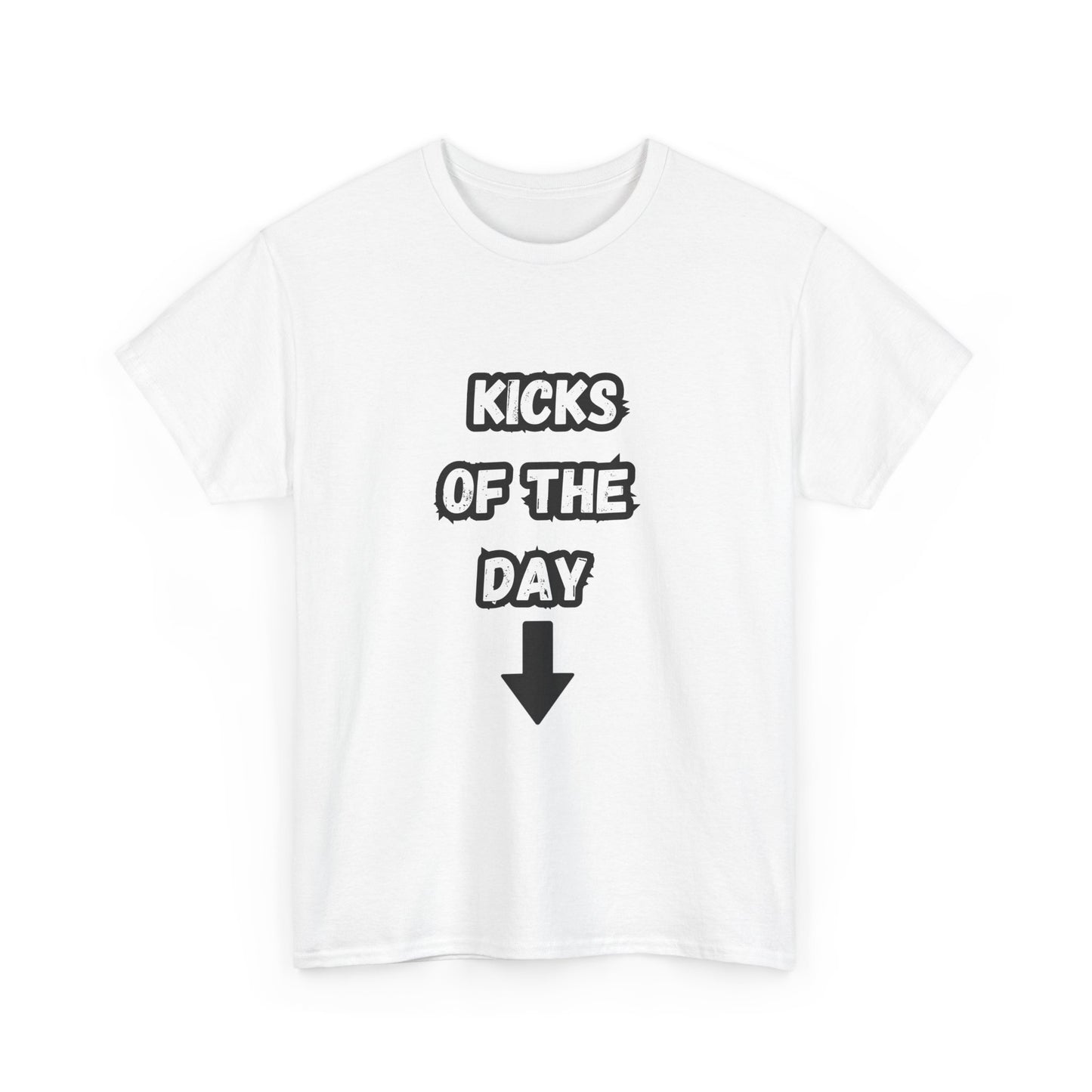 Unisex kicks of the day white Cotton Tee